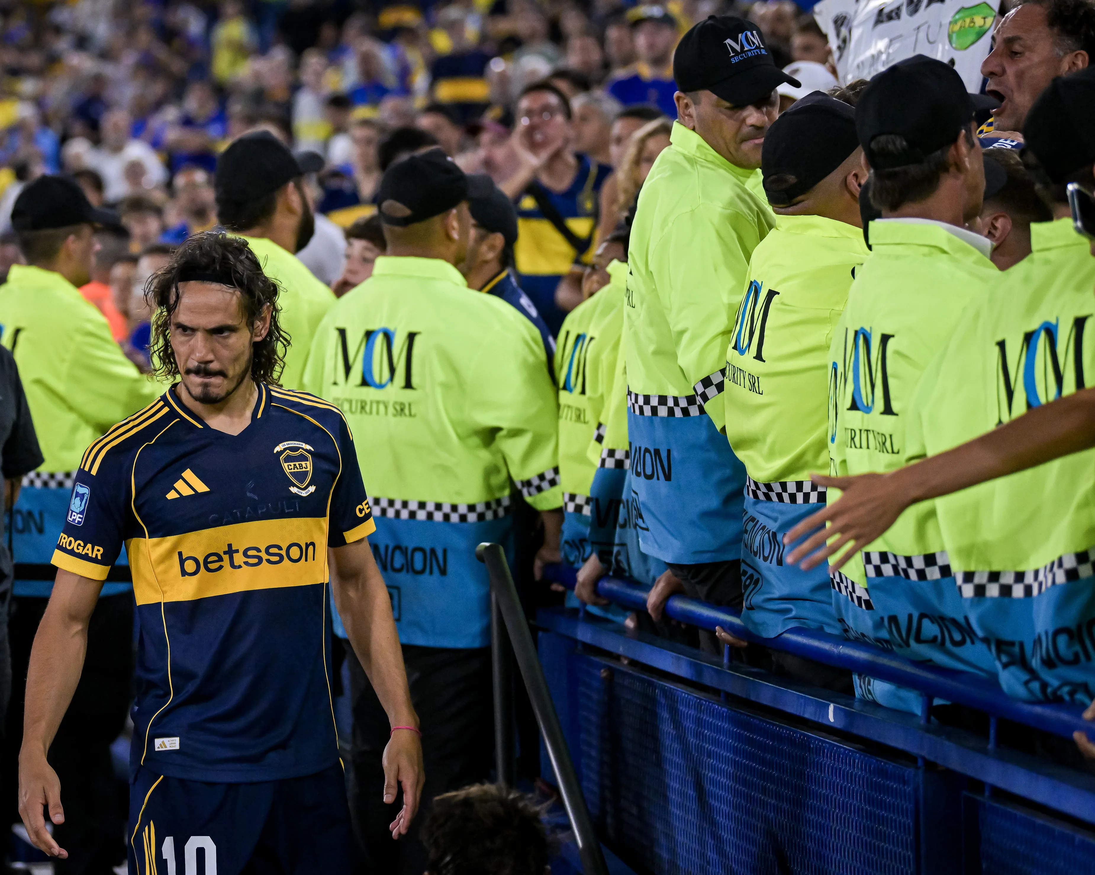 Cavani en su último partido en Boca. (Foto: Getty)