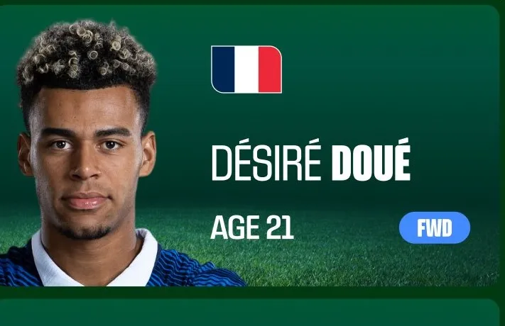 Desiré Doué, jugador de Francia.
