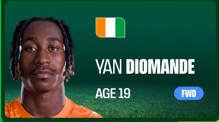 Yan Diomandé, jugador de Costa de Marfil.