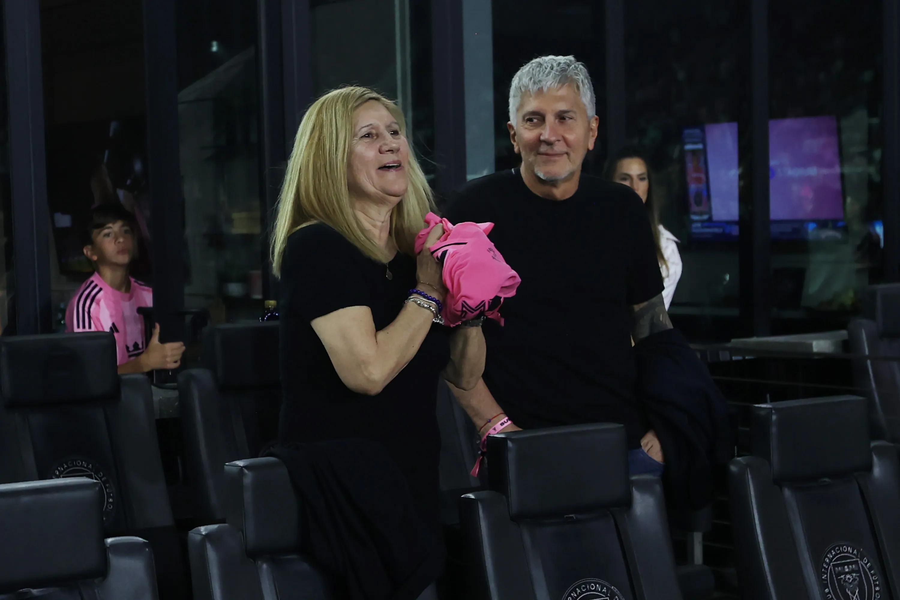Jorge Messi y Celia Cuccittini. (Getty Images)