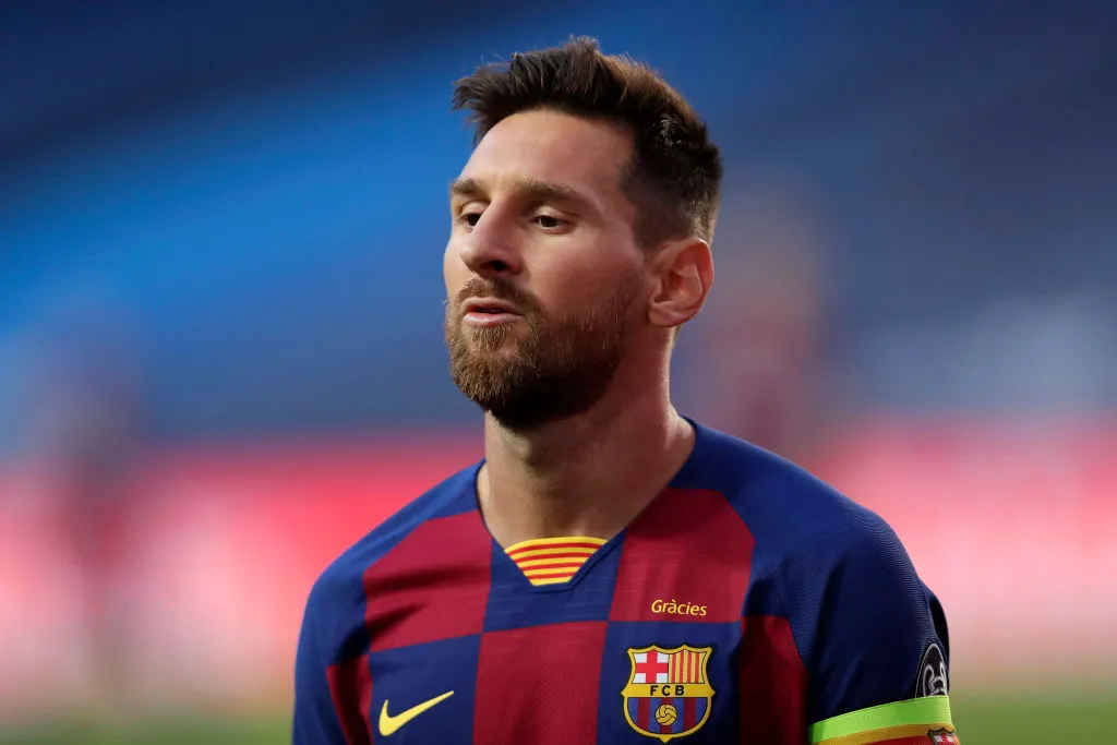 En 2020, Leo Messi intentó dejar el Barcelona. (Getty)