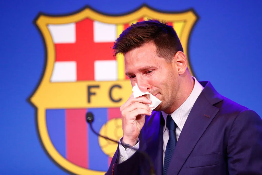 Messi terminó saliendo del Barcelona en 2021. (Getty)