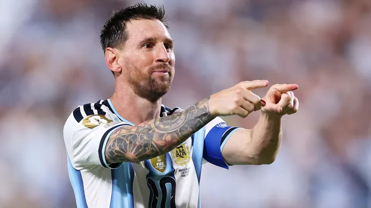 Lionel Messi, delantero de la Selección Argentina.