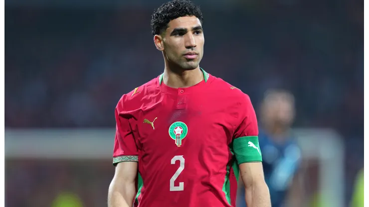 Achraf Hakimi, capitán de la Selección de Marruecos.