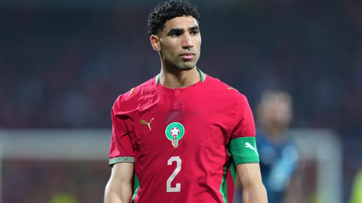Achraf Hakimi, capitán de la Selección de Marruecos.