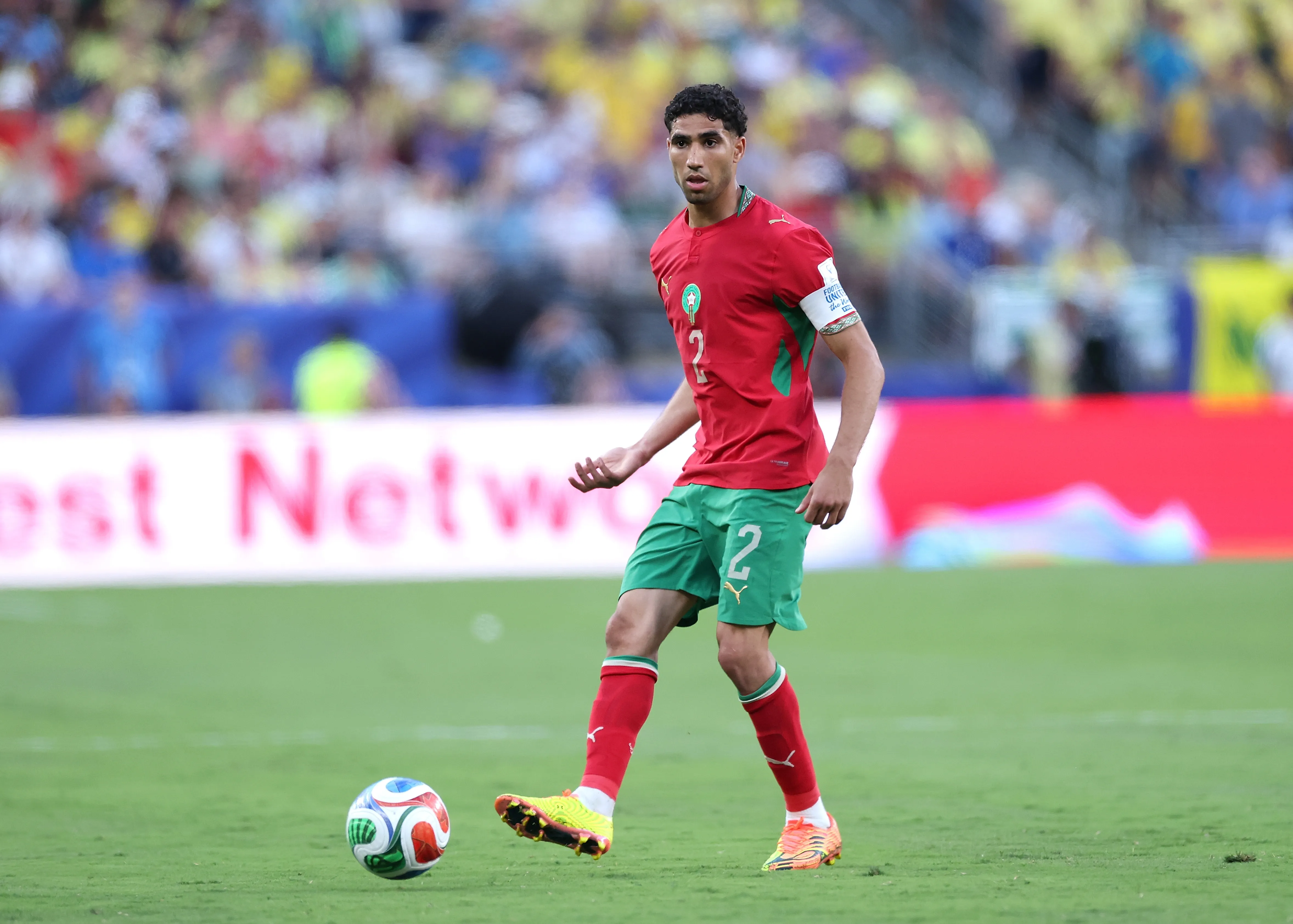 Achraf Hakimi, capitán de la Selección de Marruecos. (Getty Images)