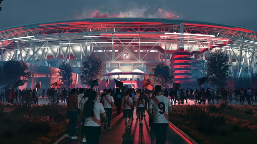 River compartió renders de cómo se verá el Monumental con techo. (Foto: Prensa River).