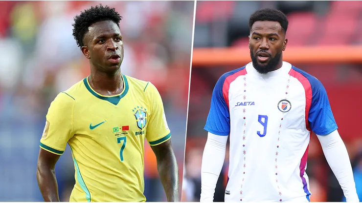 Vinícius Júnior y Duckens Nazon, figuras de Brasil y Haití.