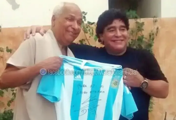 Maradona y Bin Nasser. Foto Diego Maradona Oficial.