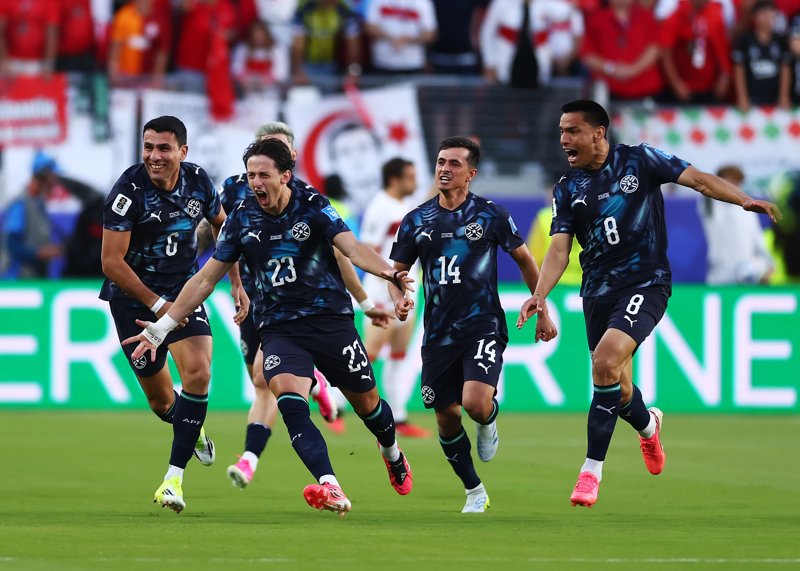 Matías Galarza Fonda, autor del único gol de Paraguay ante Turquía. (Getty Images)