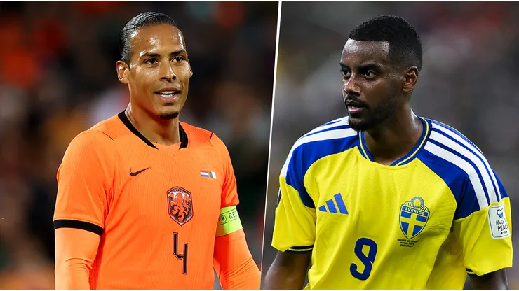 Virgil Van Dijk y Alexander Isak, figuras de Países Bajos y Suecia.