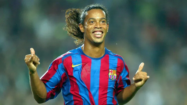 Ronaldinho durante su etapa en Barcelona.