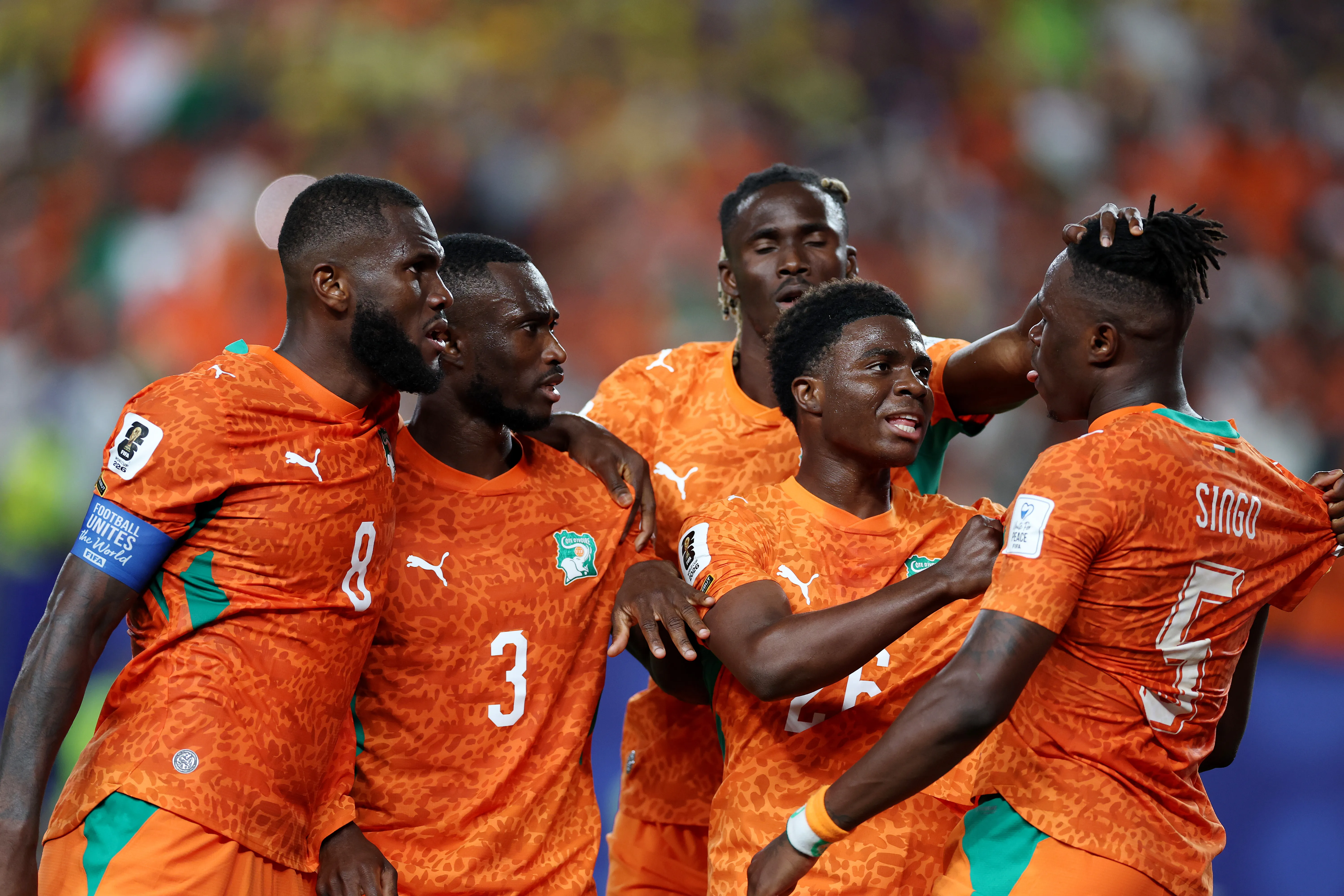 Los futbolistas de la Selección de Costa de Marfil en el Mundial 2026. (Getty Images)