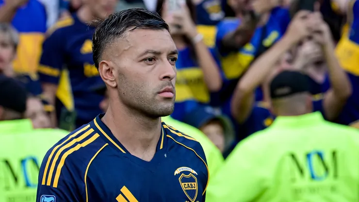 Lucas Janson con la camiseta de Boca.