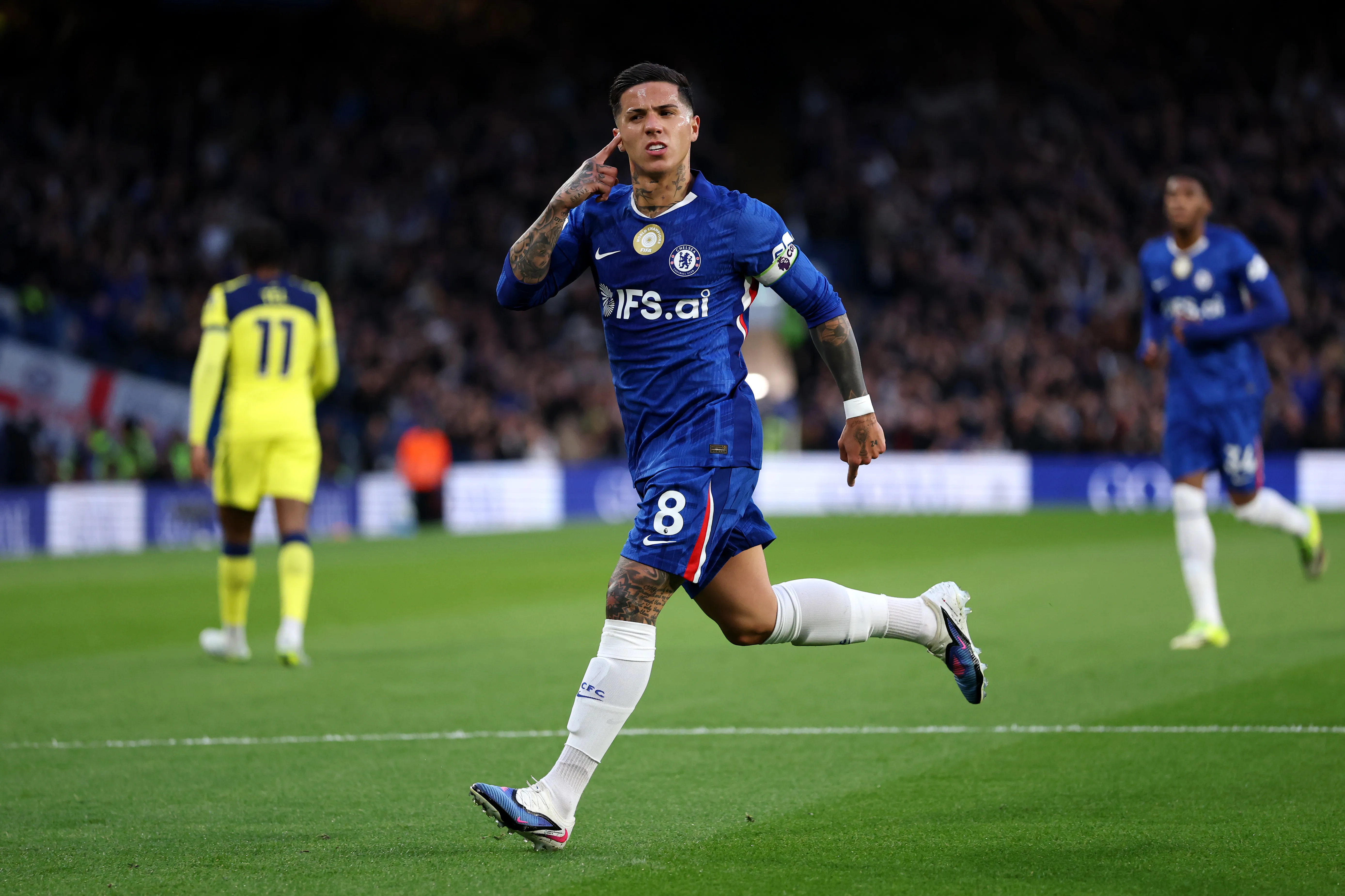 Enzo Fernández, capitán de Chelsea. (Getty Images)