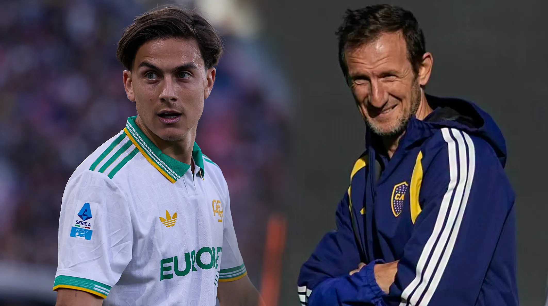 Paulo Dybala y Rodolfo Arruabarrena.