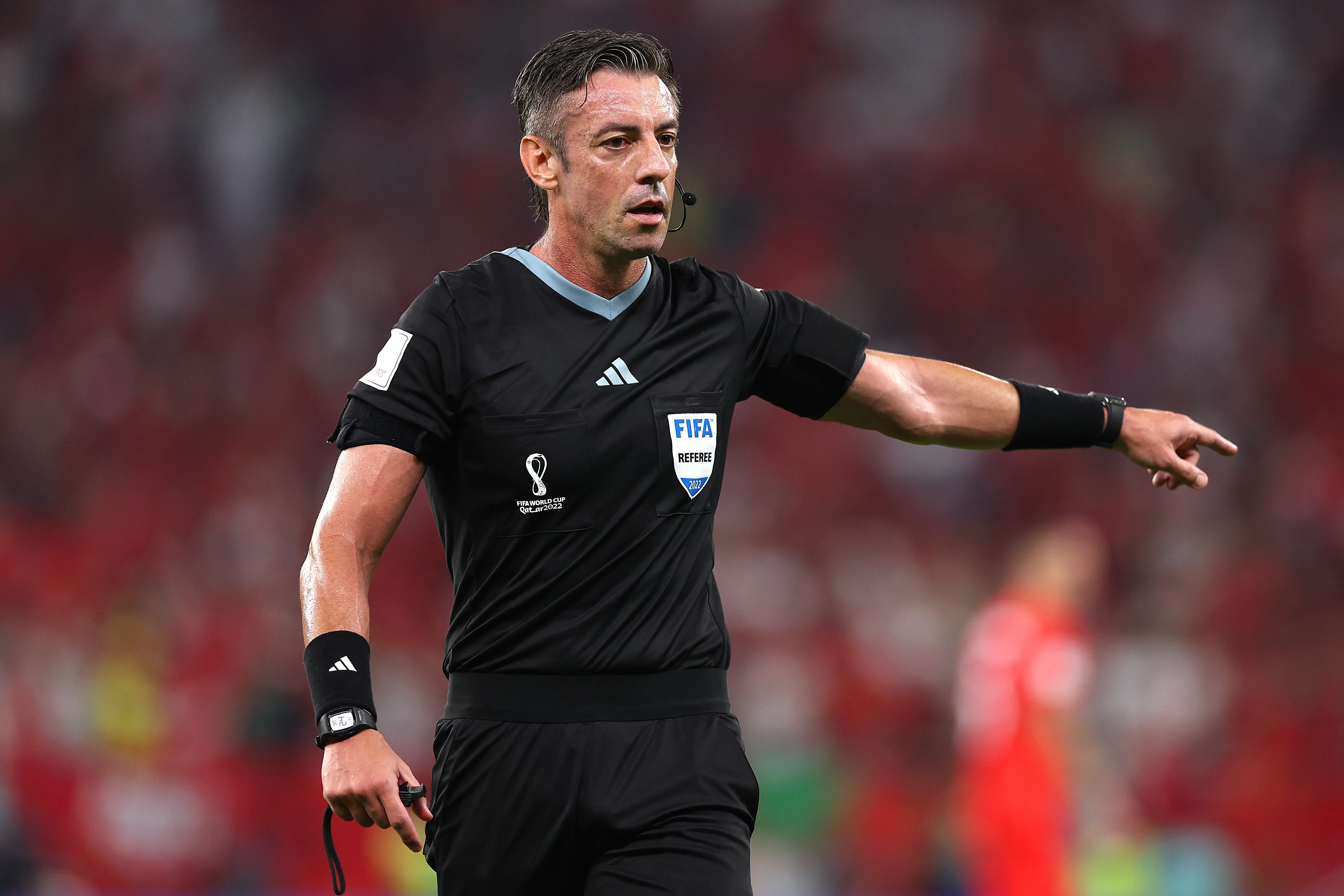 Raphael Claus ya dirigió en la Copa del Mundo de Qatar 2022. Getty Images.