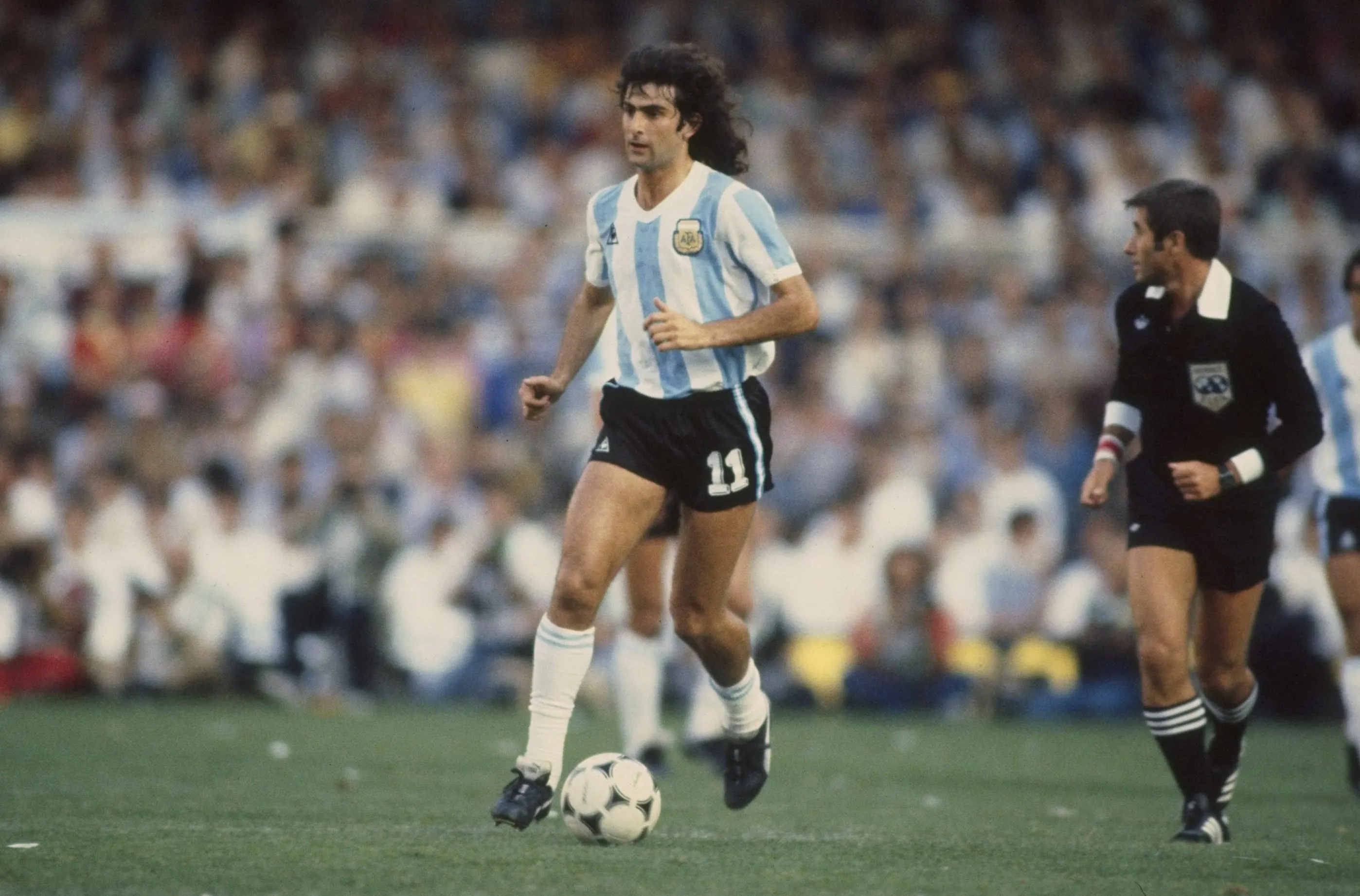 Mario Alberto Kempes en el Mundial 1978. (Getty Images)