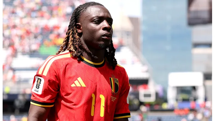 Jeremy Doku, delantero de la Selección de Bélgica.