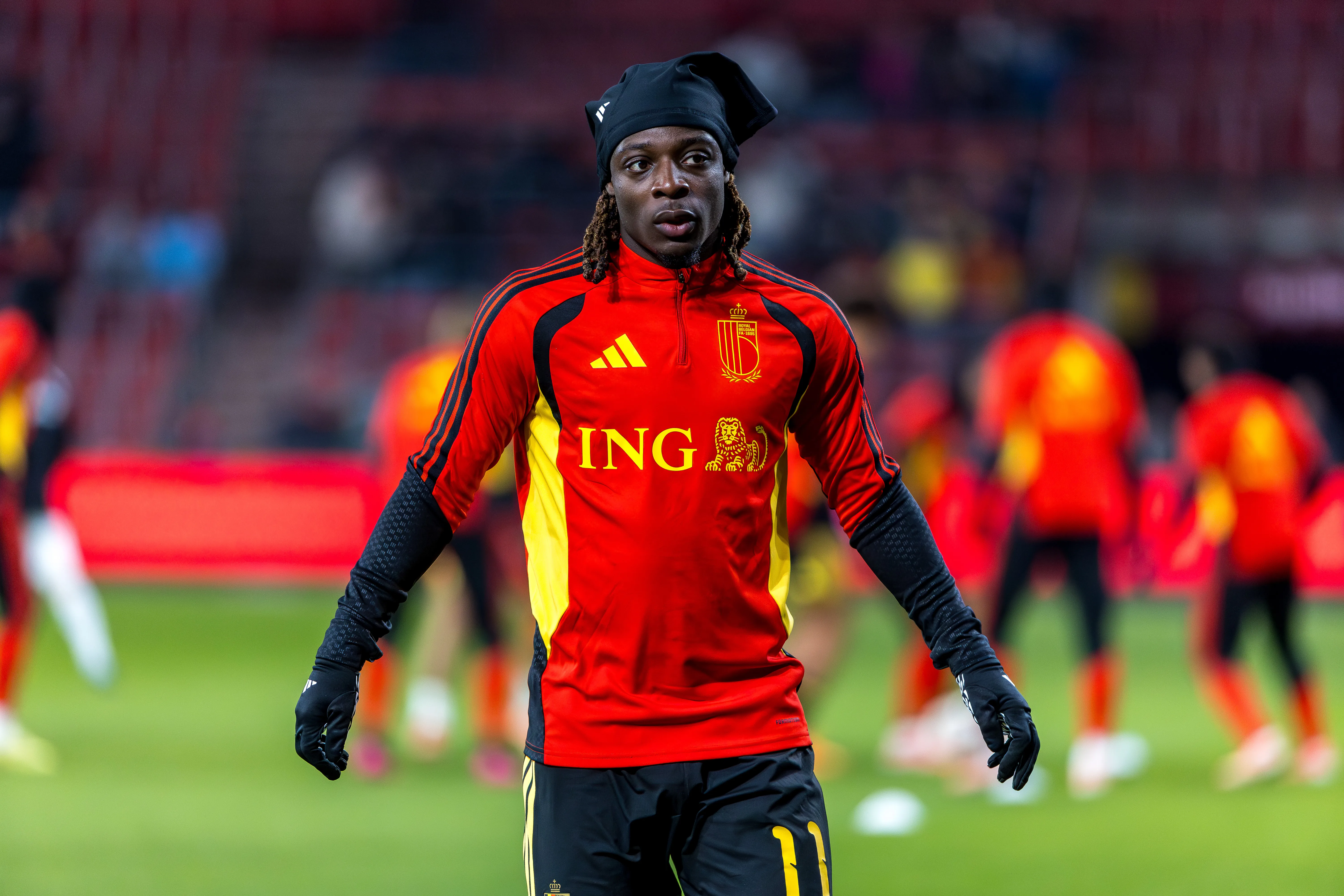 Jeremy Doku, delantero de la Selección de Bélgica. (Getty Images)