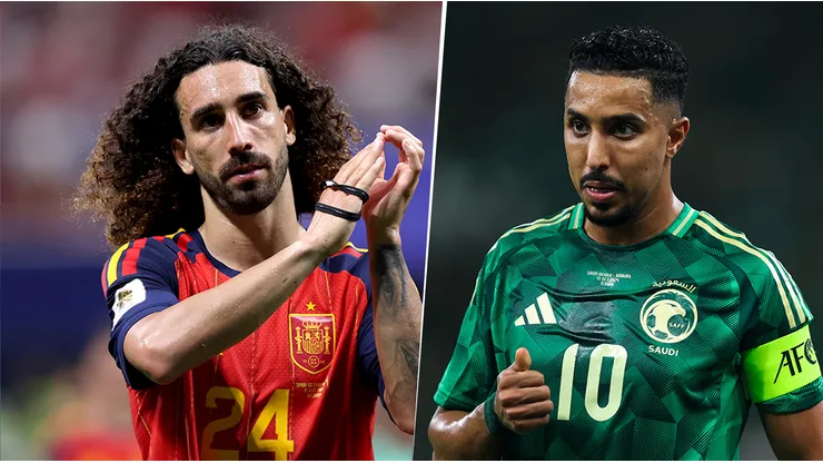 España - Arabia Saudita por la Copa del Mundo 2026.