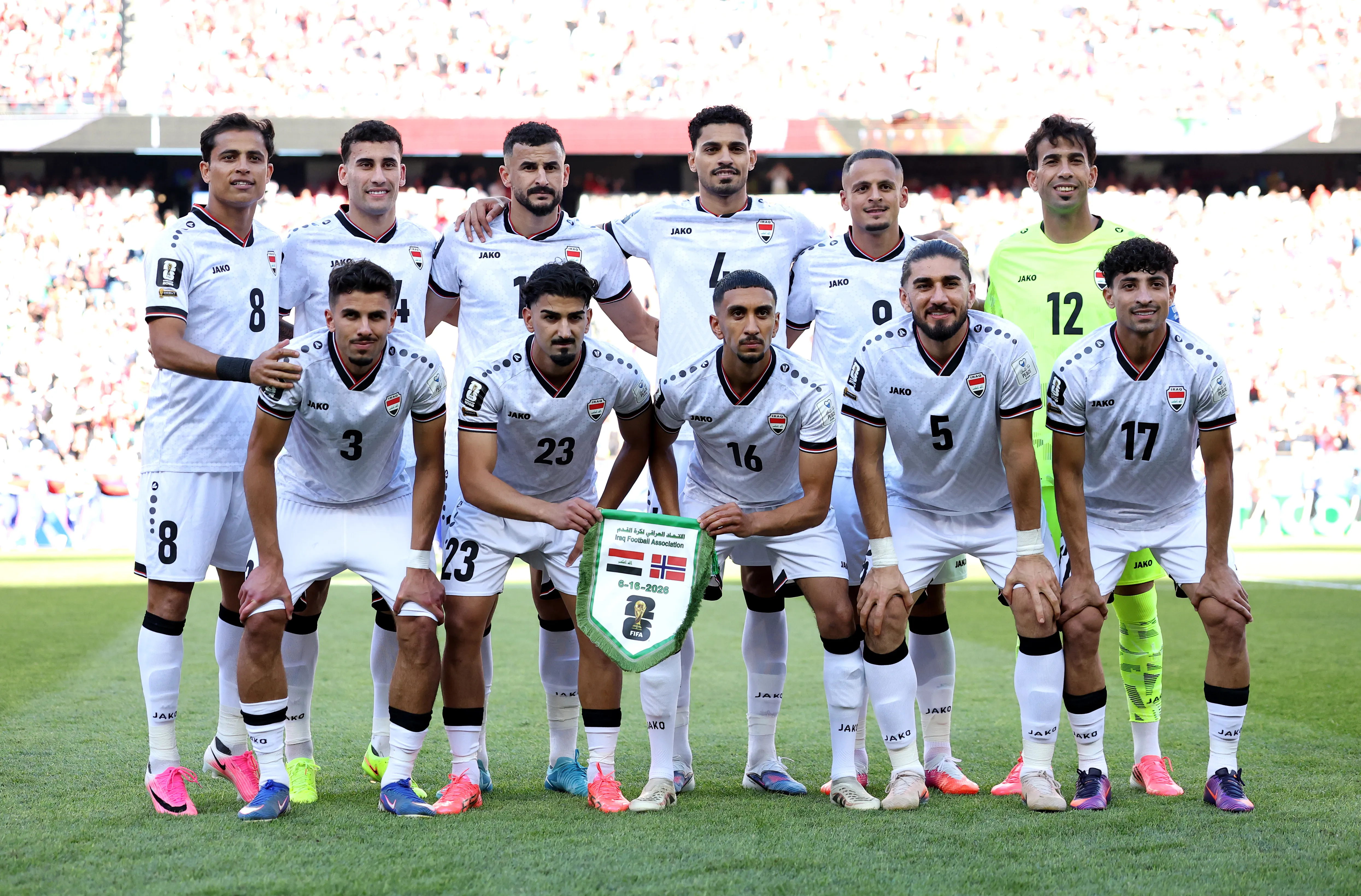 Los futbolistas de Iraq en el Mundial. (Getty)