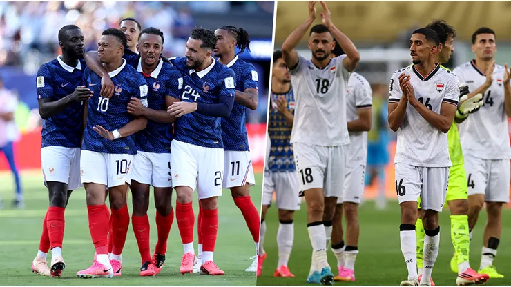 Francia vs. Iraq, por la Copa del Mundo.