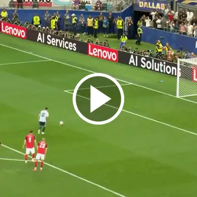 El penal que erró Messi en Argentina - Austria