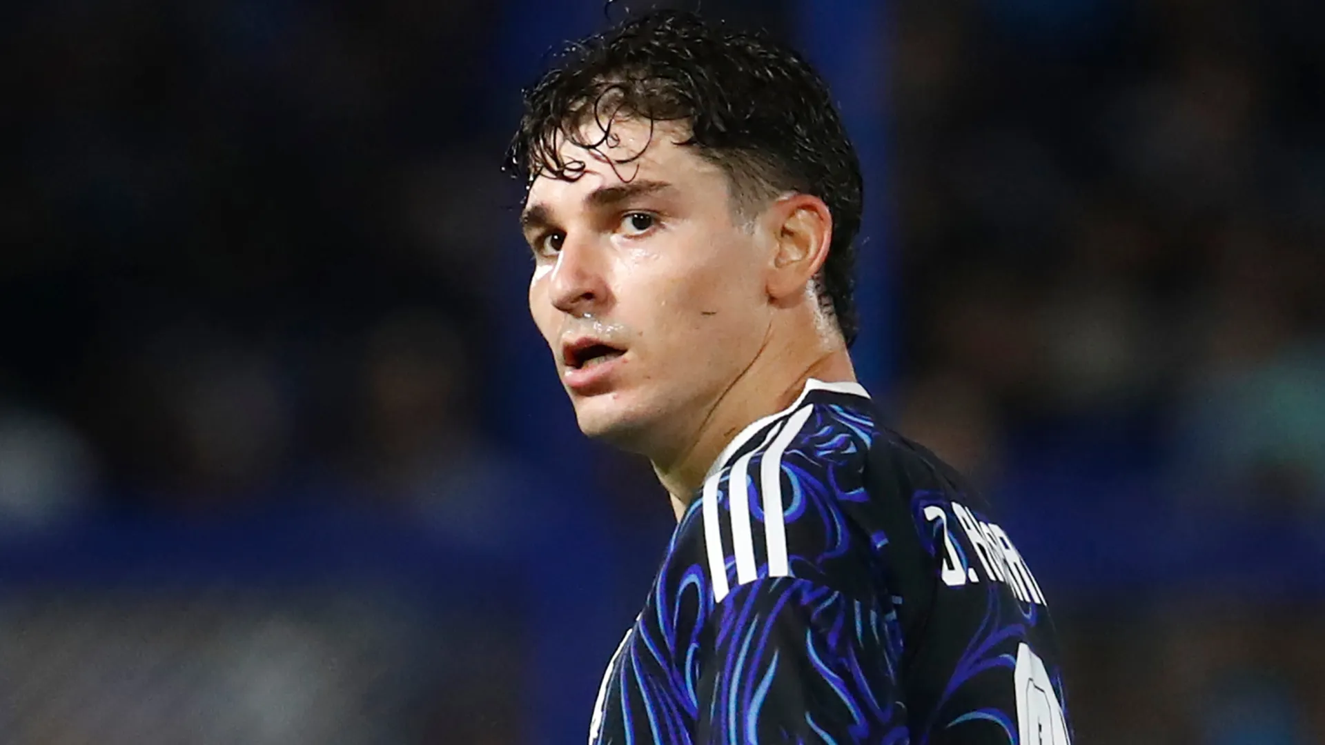 Julián Álvarez, delantero de la Selección Argentina.