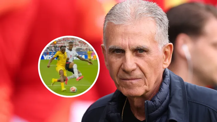 Carlos Queiroz se quejó por el penal que no le sancionaron a Ghana frente a Inglaterra en Boston.