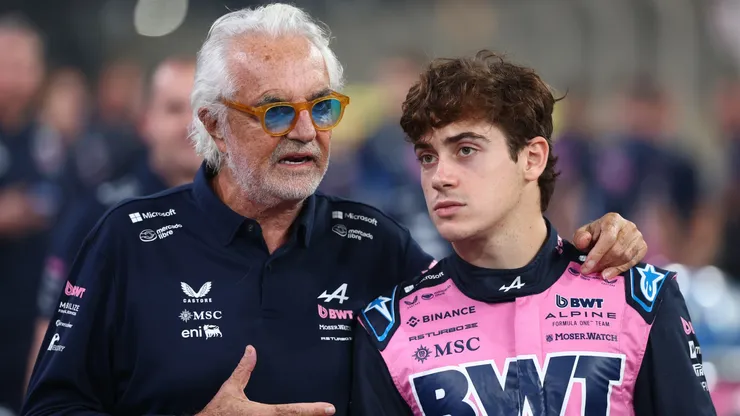 Flavio Briatore y Franco Colapinto.