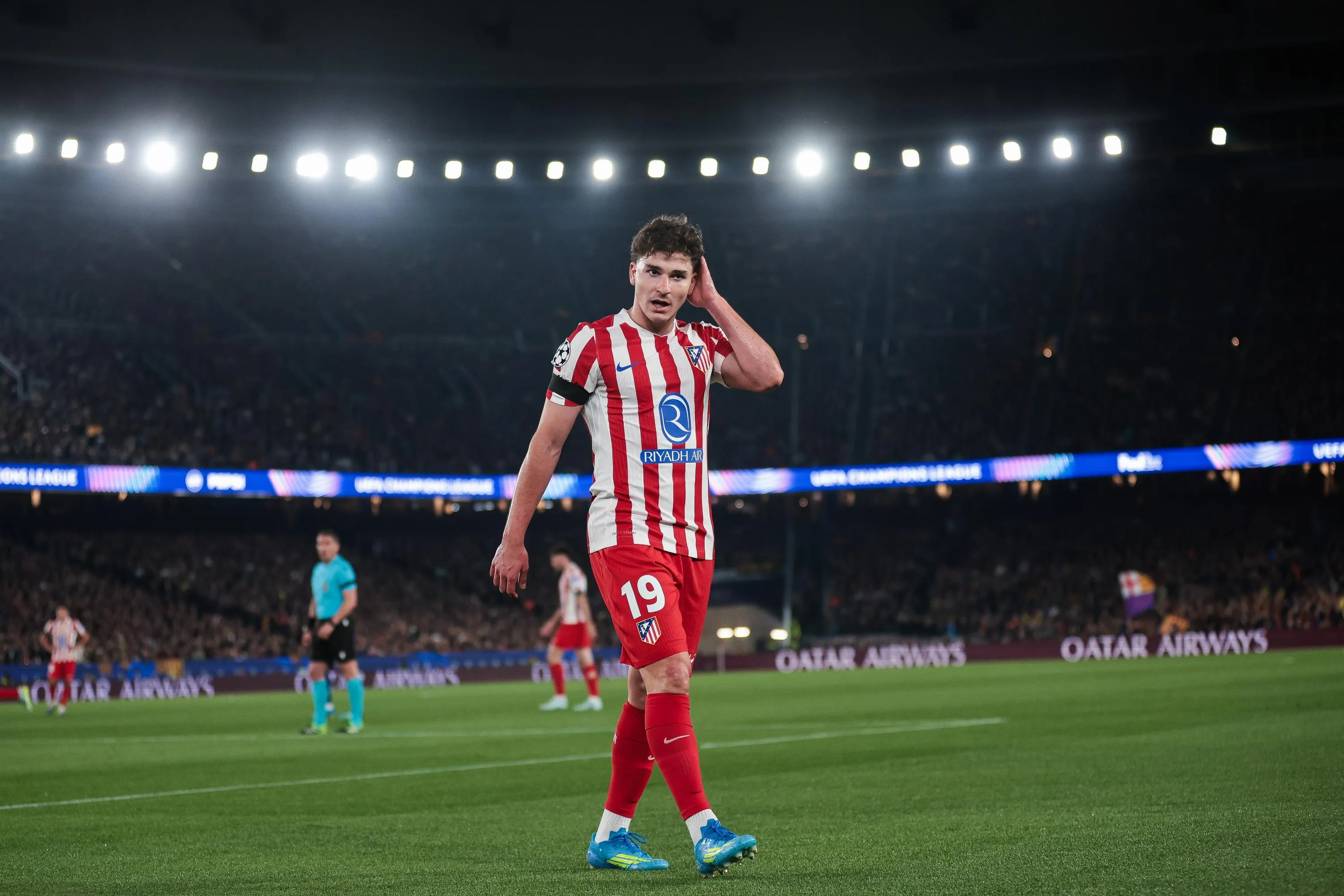 Julián Alvarez se encamina a jugar en el Barcelona la próxima temporada. Getty Images.