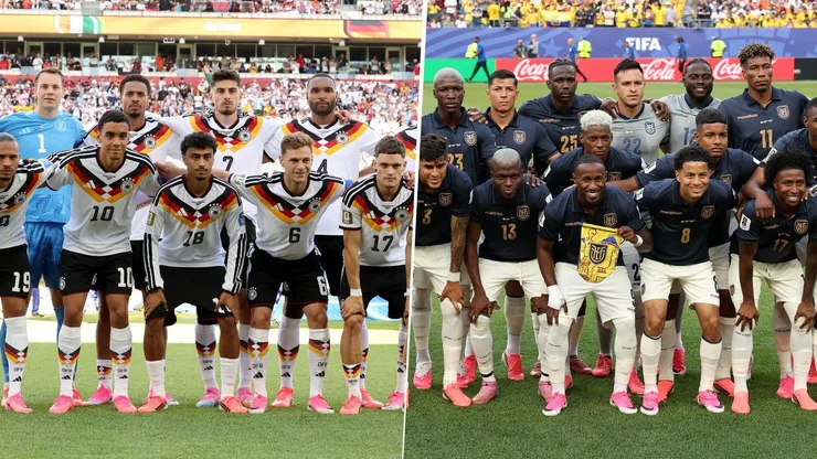 Alemania y Ecuador definen sus posiciones en el Grupo E este jueves 25 de junio.