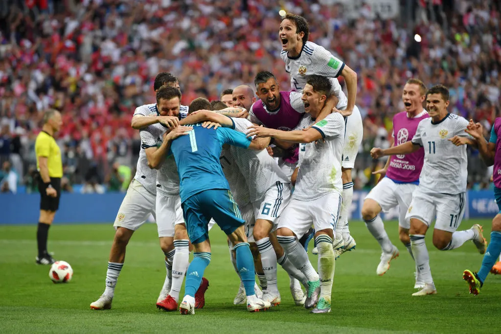 Rusia alcanzó los cuartos de final del Mundial 2018, el último que participó. (Getty)