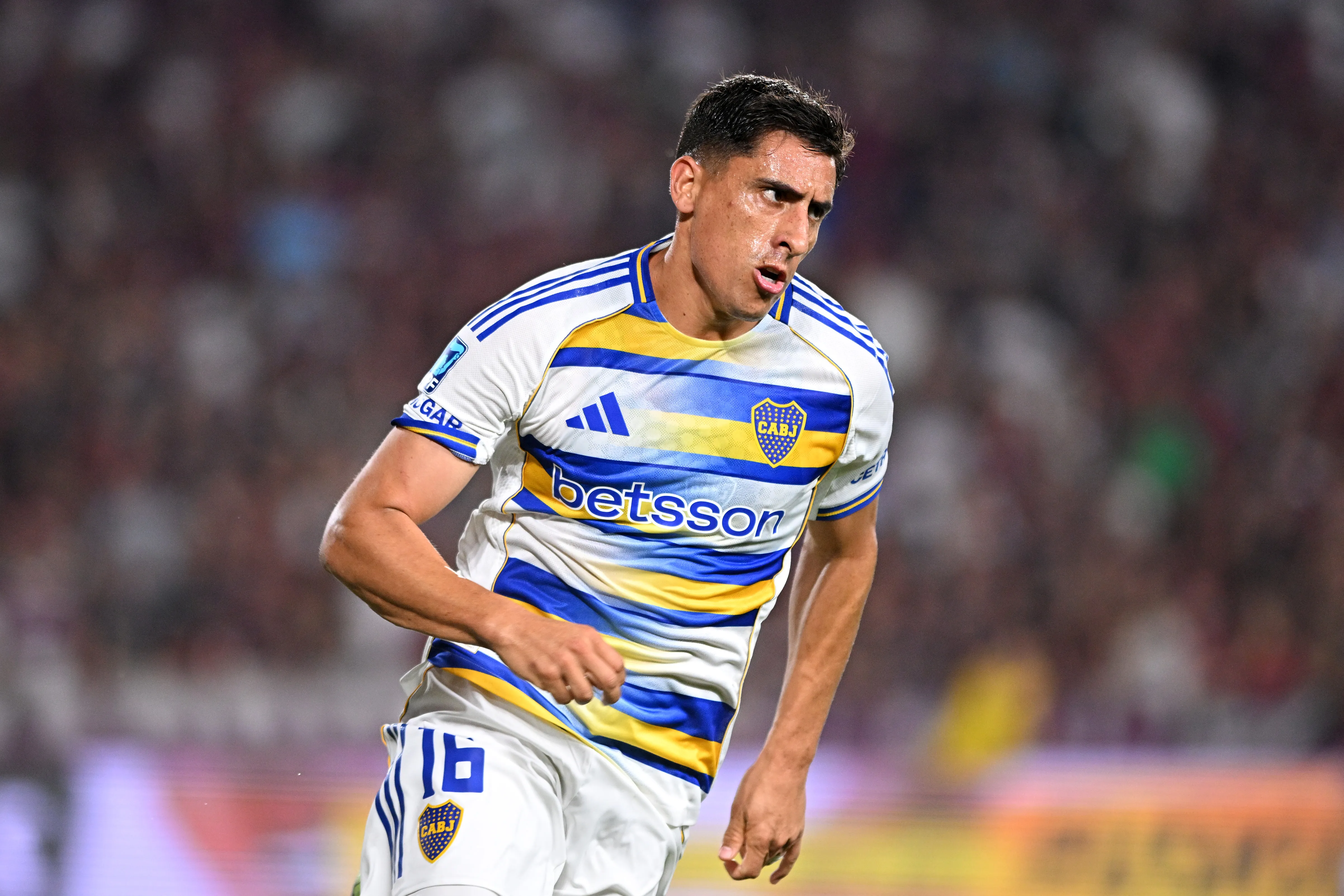 Miguel Merentiel, delantero uruguayo de Boca. (Getty Images)