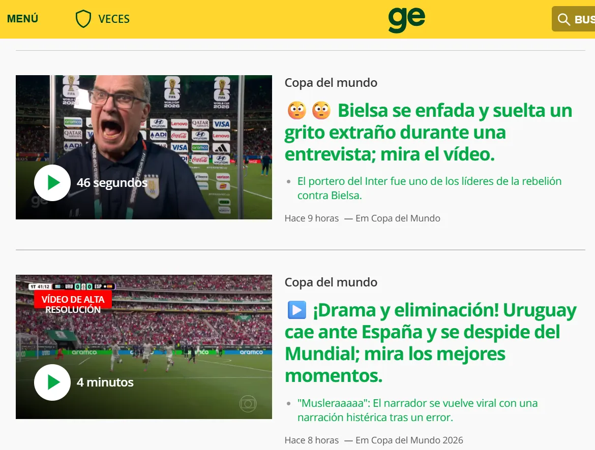 Ge Globo, Brasil