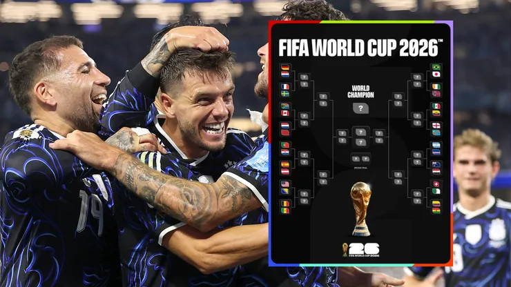 Argentina podría haber enfrentado a Uruguay, Paraguay y Portugal entre 16vos de final y Cuartos del Mundial 2026.