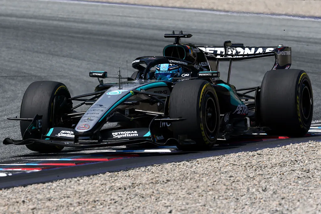Russell ganó el Gran Premio de Austria. (Getty)