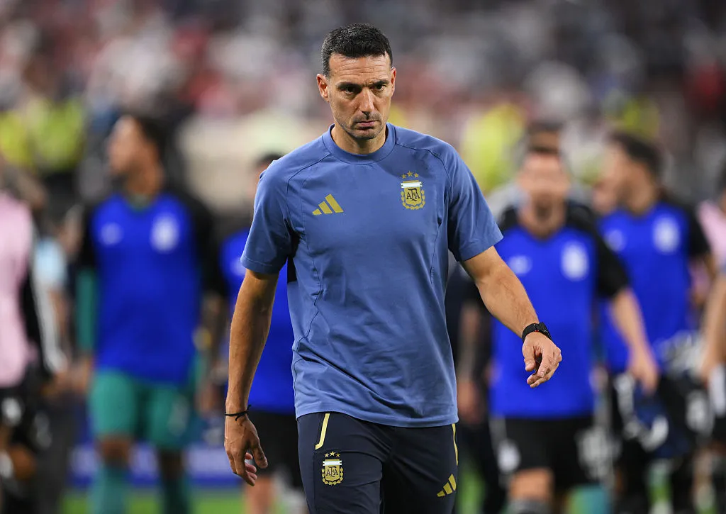 Scaloni, el entrenador del Mundial por ahora. (Getty)