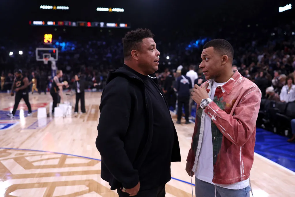 Kylian Mbappé y Ronaldo Nazário. (Getty Images)