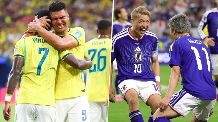 Los once de Brasil y Japón para el partido de los 16vos de final de Mundial 2026.