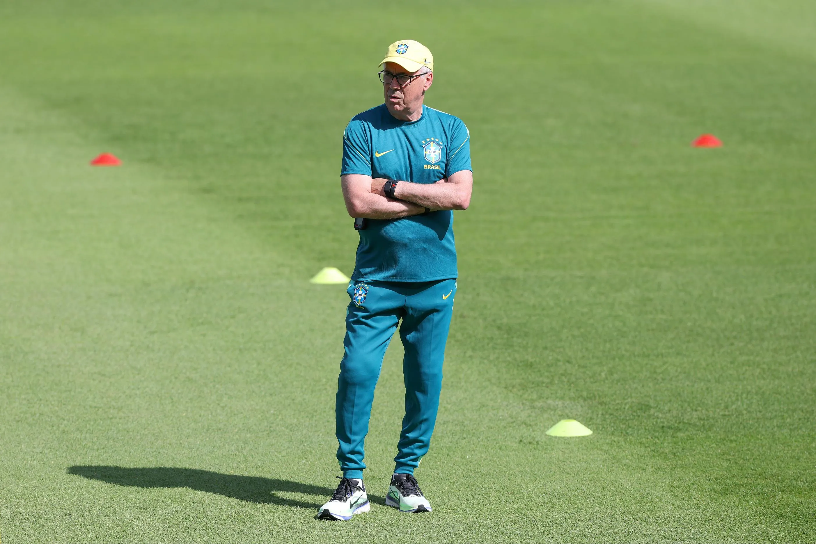 Carlo Ancelotti busca la sexta Copa del Mundo para Brasi. Getty Images.
