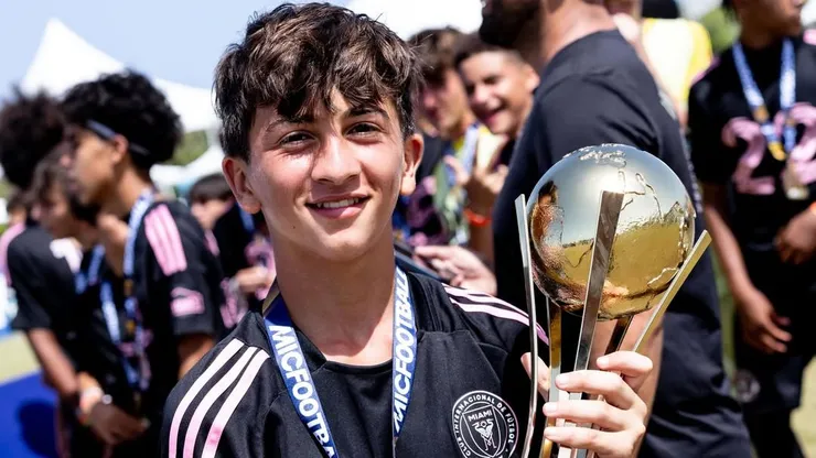 Hay un Messi que ya es campeón: Thiago dio la vuelta con la Sub 14 del Inter Miami en Punta Cana