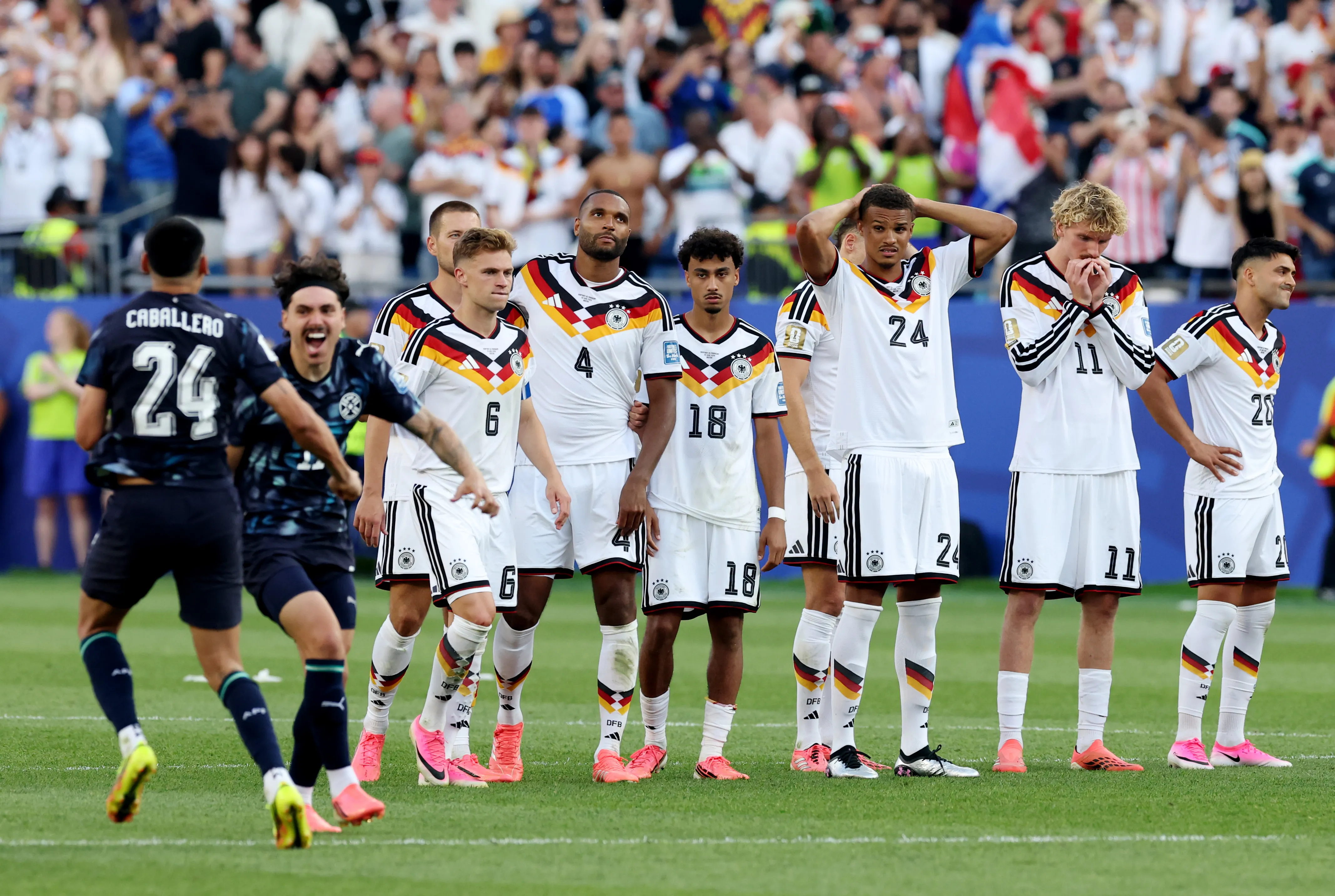 Alemania, eliminado a manos de Paraguay. (Foto: Getty).