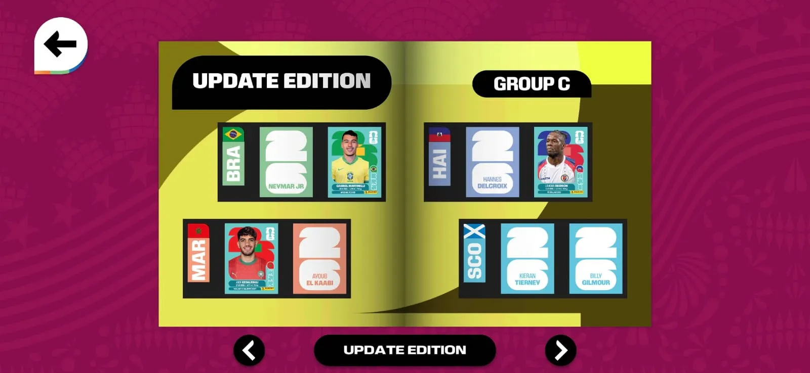 La figurita de Neymar salió en el Update Edition.
