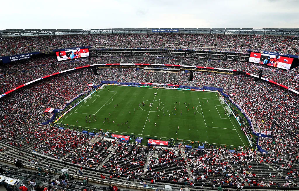 Vista aérea del MetLife Stadium.