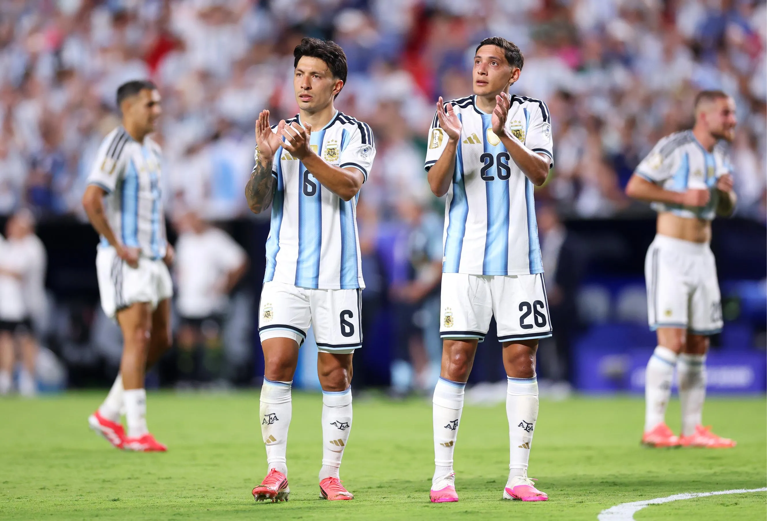 Lisandro Martínez es ganó la titularidad en el once de la Selección Argentina. Getty Images.