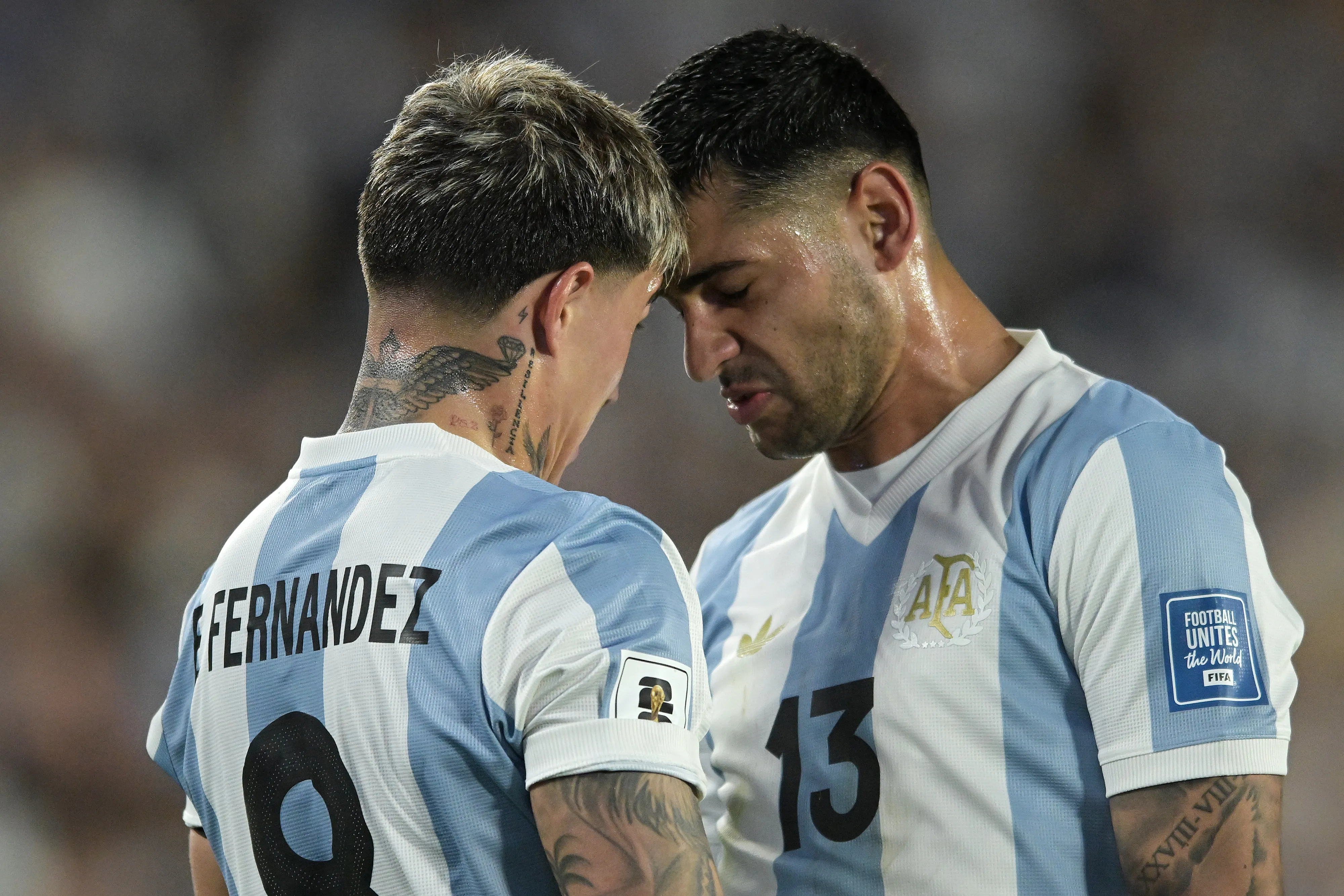 Enzo Fernández y Cristian Romero podrían ser compañeros en el Real Madrid. Getty Images.