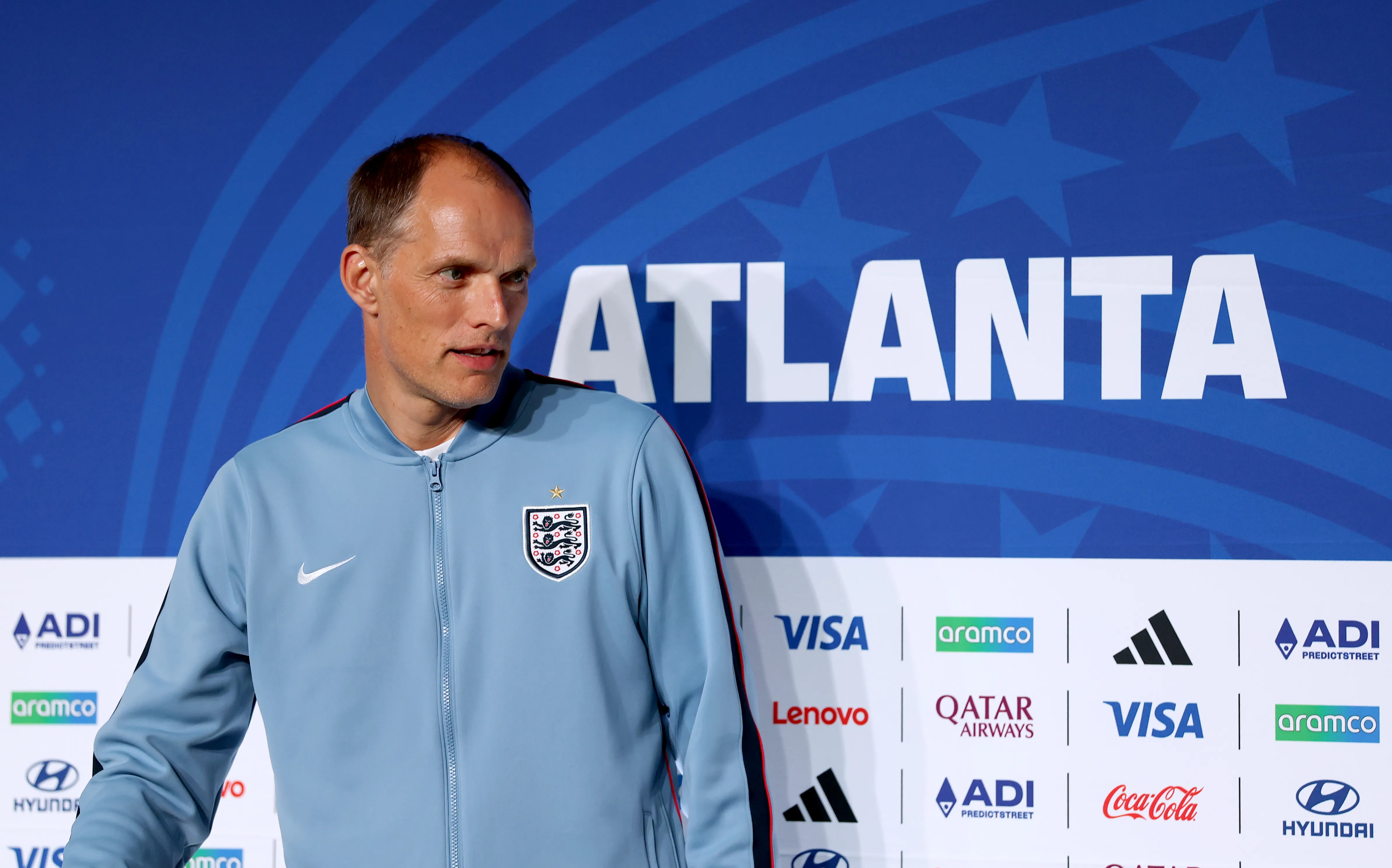 .Thomas Tuchel en la previa del encuentro de Inglaterra con el Congo. Getty Images)