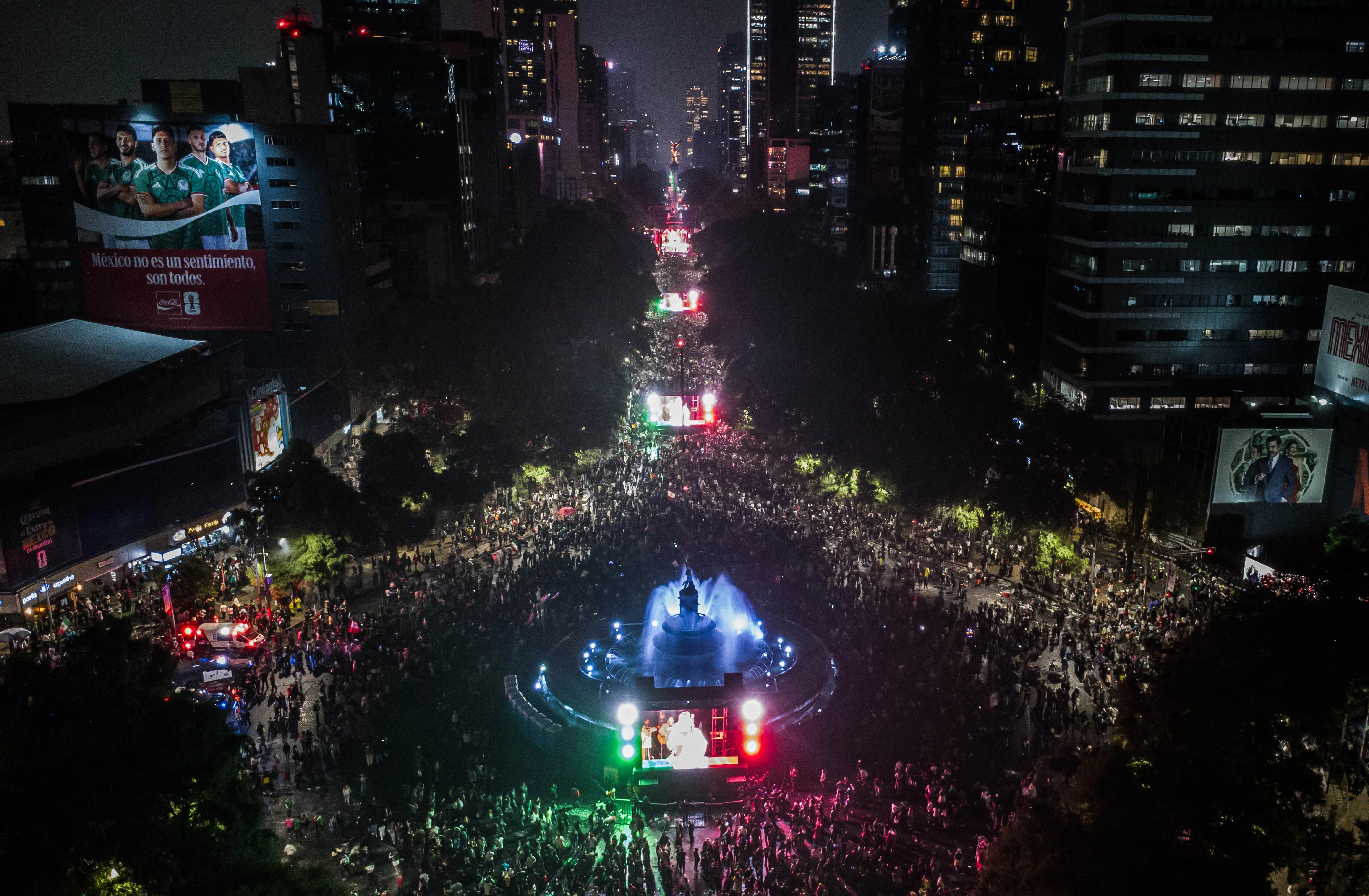 El lugar en donde se produjo el fallecimiento de los hinchas mexicanos. (Héctor Quintanar/Getty Images)